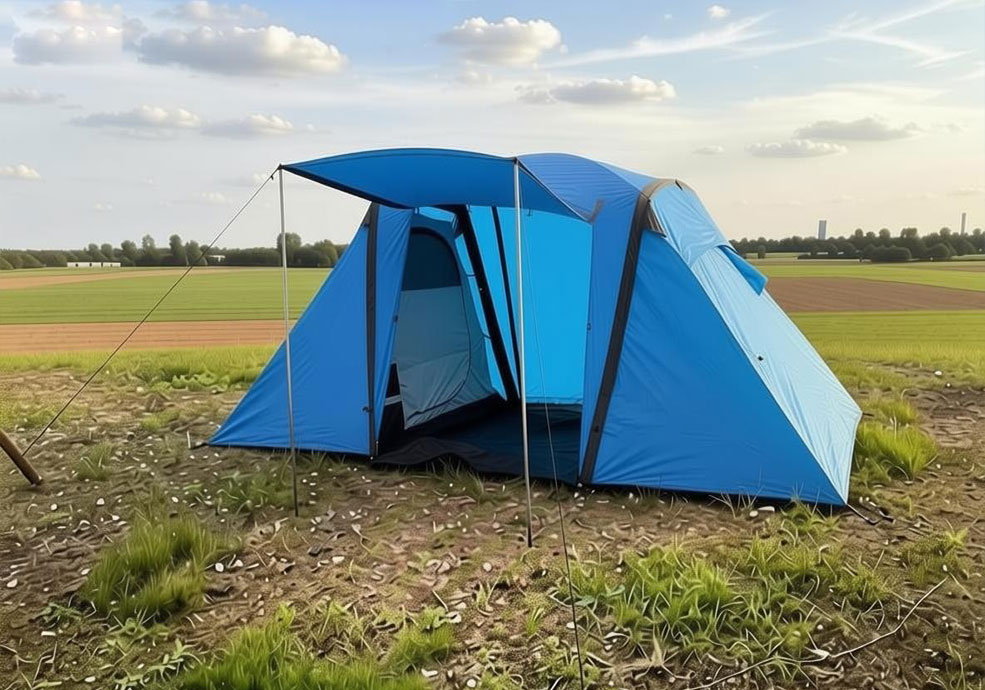 Waterdichte pop-up opblaasbare tent voor 4 personen