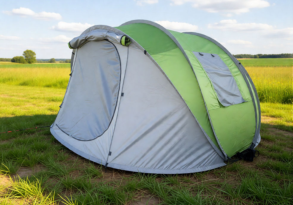 Automatische bootvormige waterdichte tent voor 4 personen