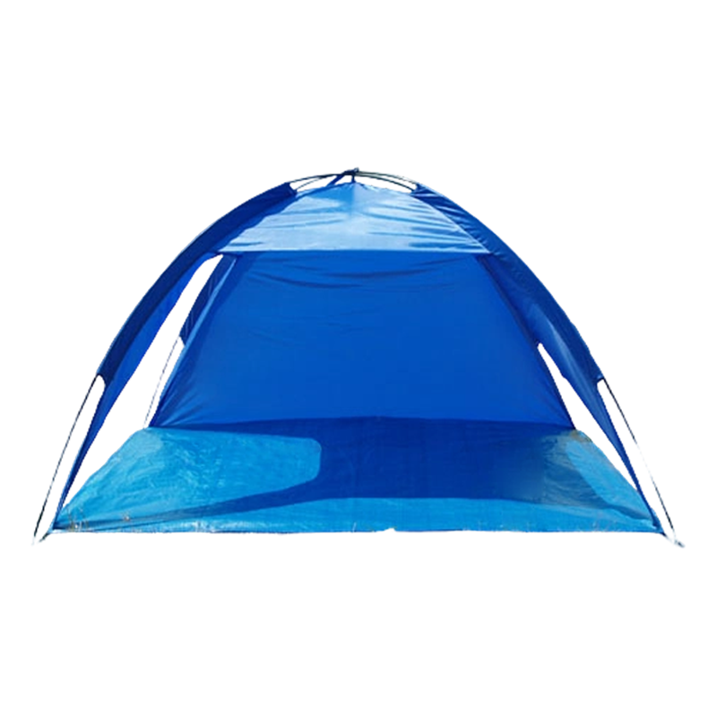 Strandtent met glasvezelpaal