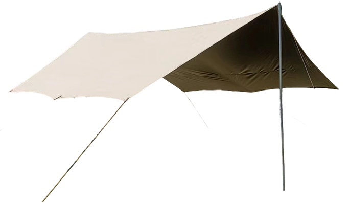 Buitenluifel van 150D Oxford-stof met zeildoek met titaniumzwarte coating